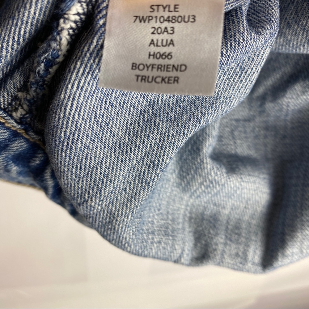 NEW Lucky Brand Oversized Trucker Denim Jacket L,M - Picture 13 of 15